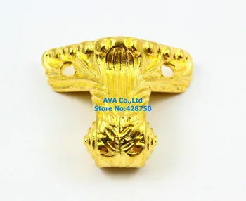 20 Штук Золотой шкатулки для ювелирных изделий Ножки для животных 38x29 мм
