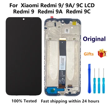Оригинальный ЖК-дисплей Redmi 9C Для Xiaomi Redmi 9A Дисплей С Рамкой 9A 2020 M2006C3LG ЖК-дисплей Сенсорный Экран Дигитайзер Панель Запчасти