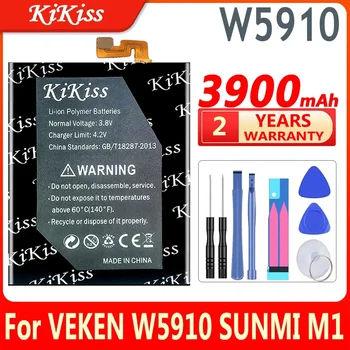 Аккумулятор KiKiss емкостью 3900 мАч W5910 для аккумуляторов большой емкости VK VEKEN W5910 SUNMI M1